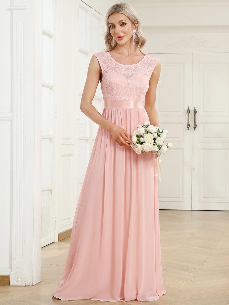 Blush Pink Evening Dresses Beaded Wedding Guest Dress FD1292 – Viniodress